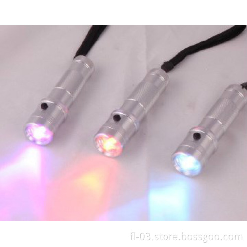 LED RGB Color changing multifunction 3W led flashlight